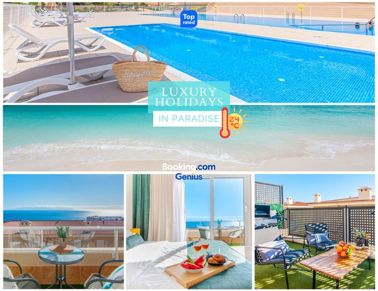 Luxury Townhouse With Panoramic Sea View Villa Puerto de Santiago  Eksteriør bilde
